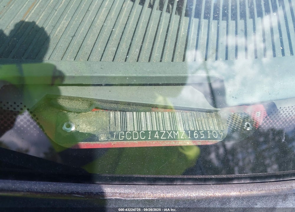 1991 CHEVROLET GMT-400 C1500 VIN: 1GCDC14ZXMZ165109