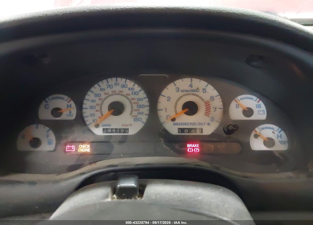 1996 FORD MUSTANG GT VIN: 1FALP42X1TF189629