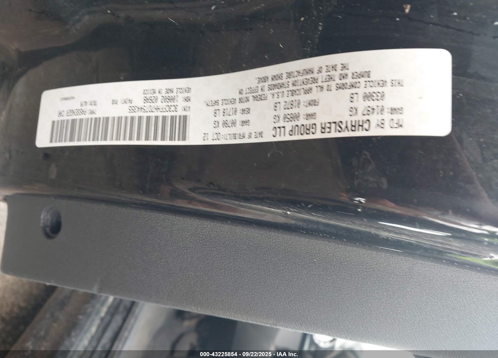2013 FIAT 500 TURBO VIN: 3C3CFFHH7DT544355