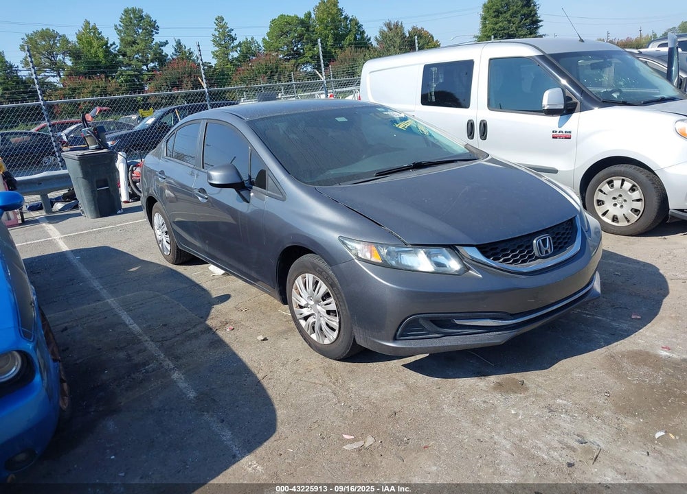 2013 HONDA CIVIC LX VIN: 19XFB2F58DE034199