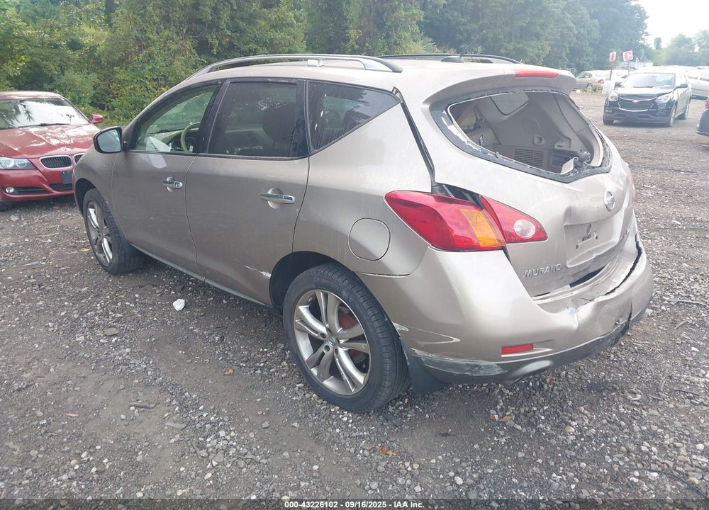 2009 NISSAN MURANO VIN: JN8AZ18W69W207239