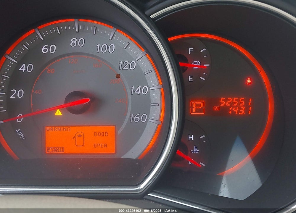 2009 NISSAN MURANO VIN: JN8AZ18W69W207239