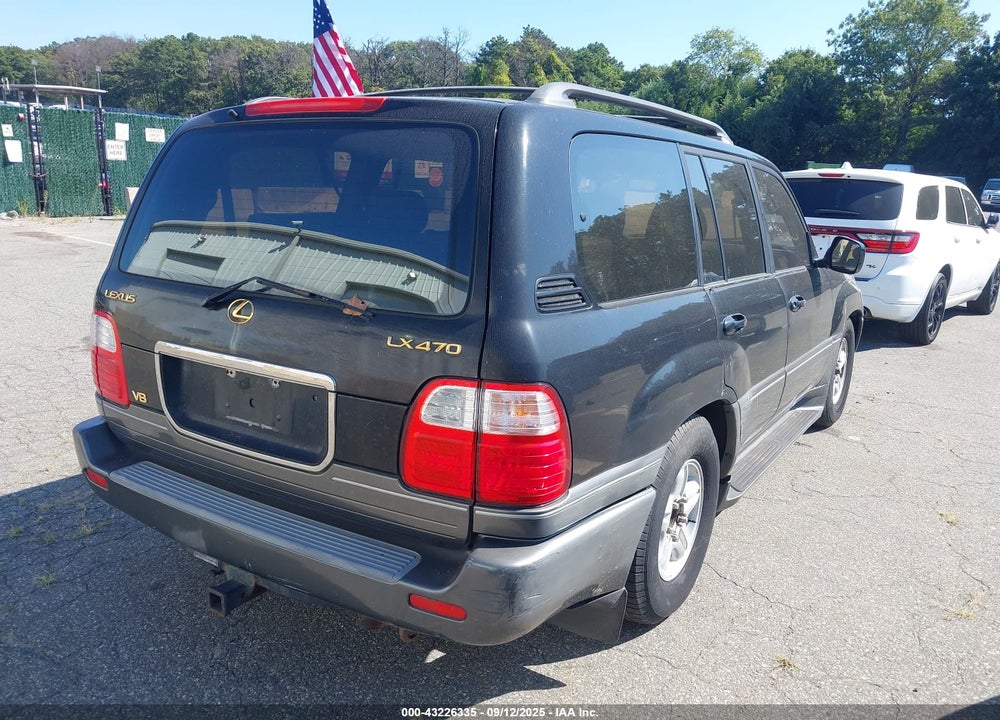 2000 LEXUS LX 470 VIN: JT6HT00W4Y0097639