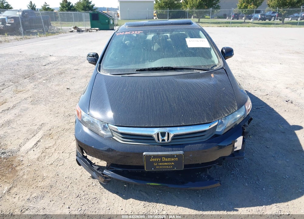 2012 HONDA CIVIC EX-L VIN: 19XFB2F94CE066083