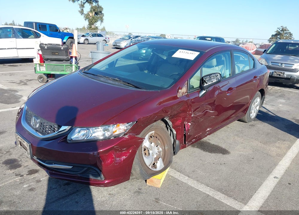 2015 HONDA CIVIC LX VIN: 19XFB2F5XFE279296