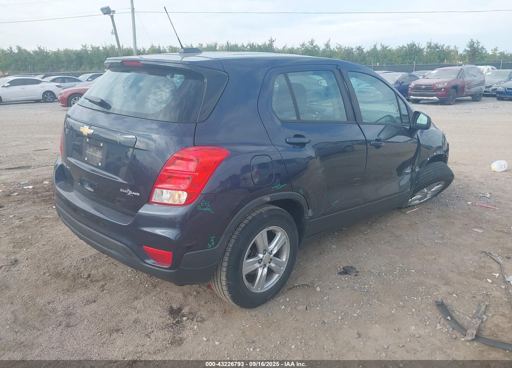 2018 CHEVROLET TRAX VIN: 3GNCJNSB4JL277283