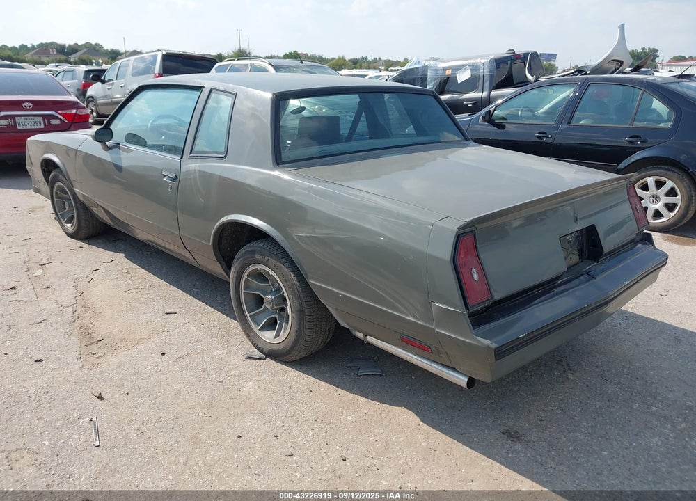 1984 CHEVROLET MONTE CARLO VIN: 1G1AZ37G8ER207262