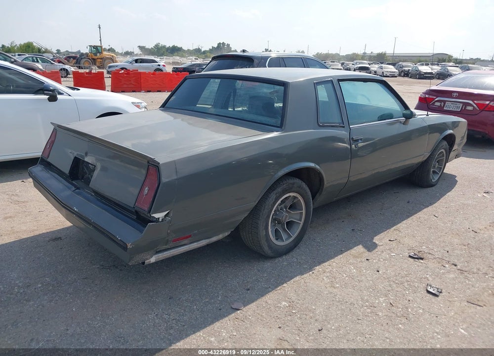 1984 CHEVROLET MONTE CARLO VIN: 1G1AZ37G8ER207262
