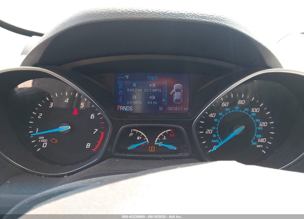 2015 FORD ESCAPE VIN: 1FMCU0G75FUC87188