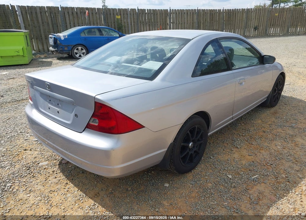 2002 HONDA CIVIC LX VIN: 1HGEM22572L019940