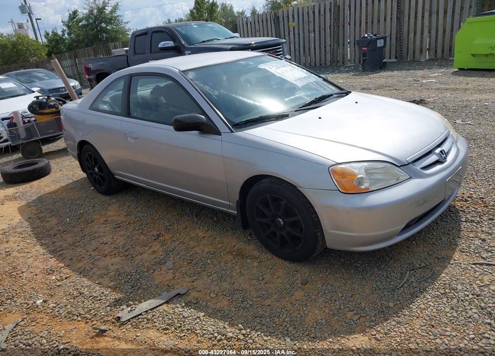 2002 HONDA CIVIC LX VIN: 1HGEM22572L019940