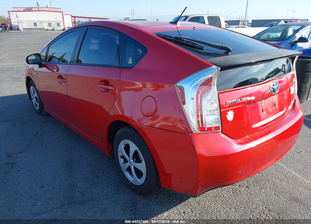 2013 TOYOTA PRIUS THREE VIN: JTDKN3DU1D1734848
