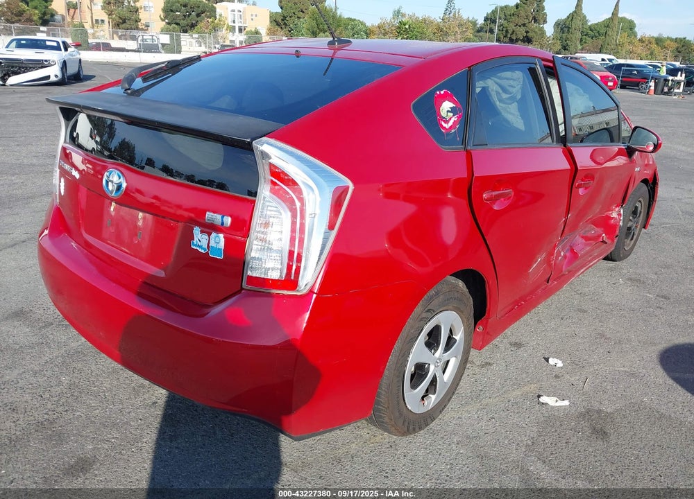 2013 TOYOTA PRIUS THREE VIN: JTDKN3DU1D1734848