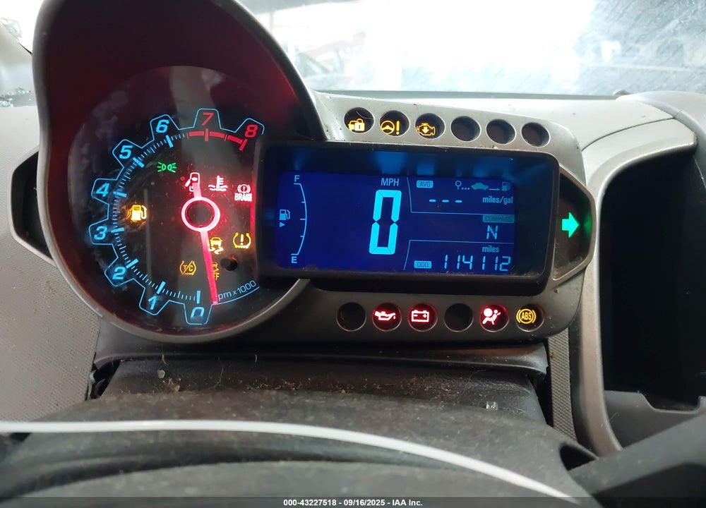 2012 CHEVROLET SONIC VIN: 1G1JC6SH1C4223431