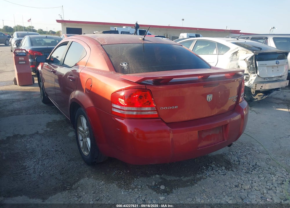 2010 DODGE AVENGER R/T VIN: 1B3CC5FB3AN113750