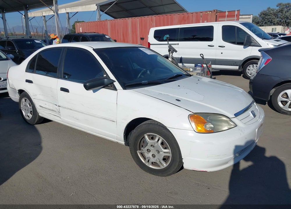 2001 HONDA CIVIC LX VIN: 1HGES16531L030460