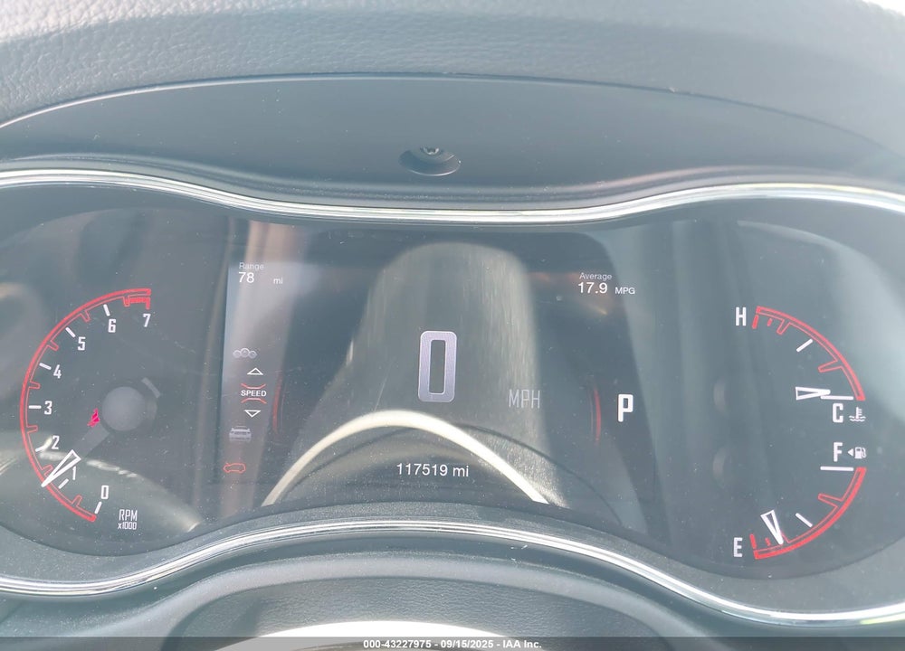 2017 DODGE DURANGO VIN: 1C4RDJAG1HC606494