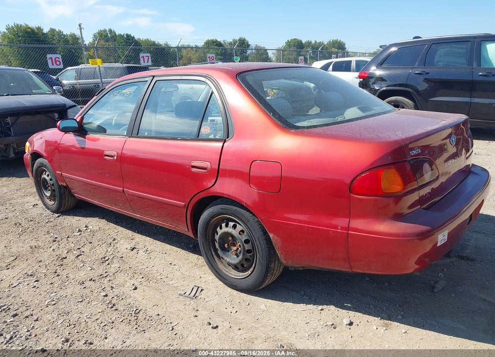 2001 TOYOTA COROLLA VIN: 2T1BR12E31C498862