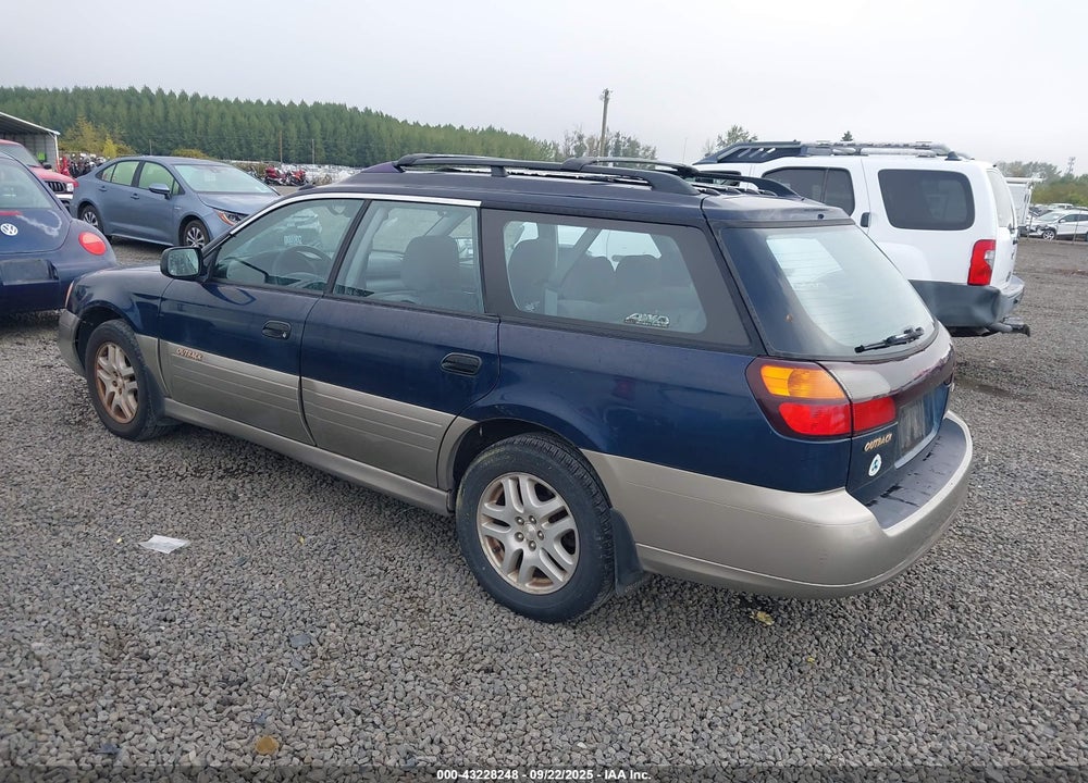 2000 SUBARU OUTBACK VIN: 4S3BH6654Y7624717