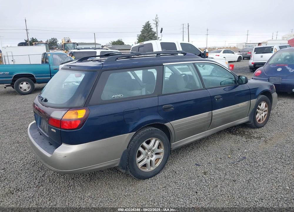 2000 SUBARU OUTBACK VIN: 4S3BH6654Y7624717
