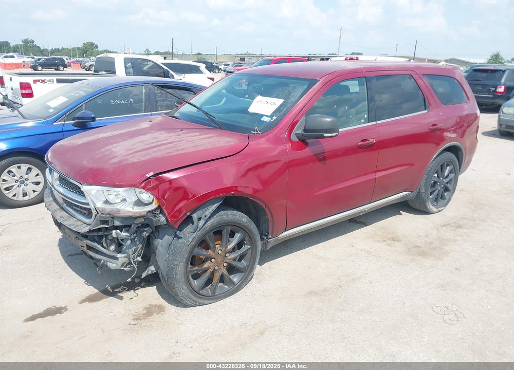 2013 DODGE DURANGO VIN: 1C4RDHAG6DC527387