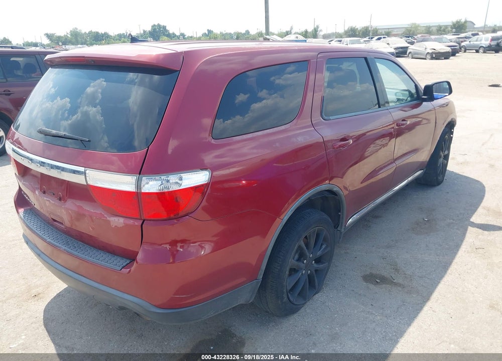2013 DODGE DURANGO VIN: 1C4RDHAG6DC527387