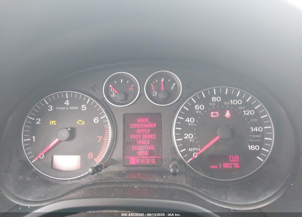 2007 AUDI A3 2.0T VIN: WAUHF78P47A026131