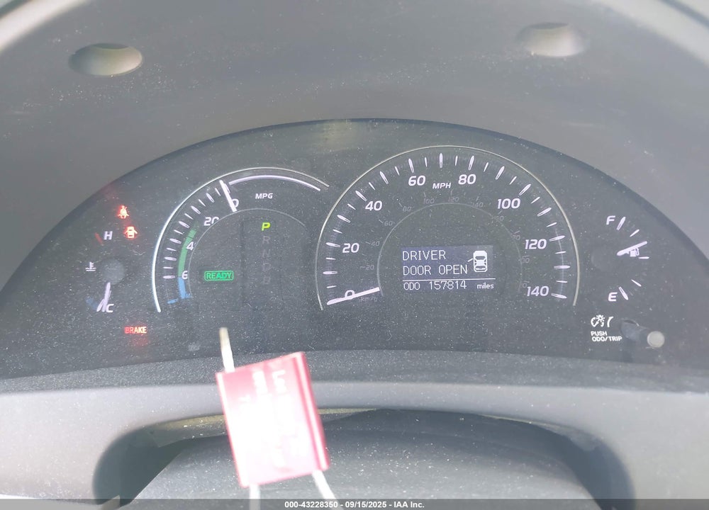 2011 TOYOTA CAMRY HYBRID VIN: 4T1BB3EK9BU139842