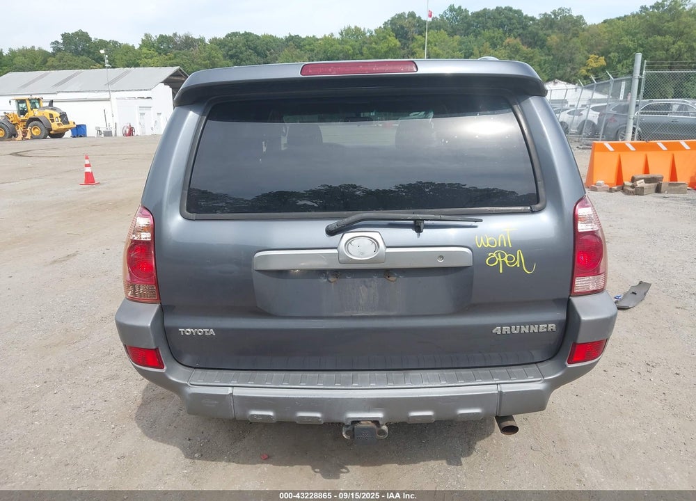 2003 TOYOTA 4RUNNER SR5 SPORT V8 VIN: JTEBT14R530021229