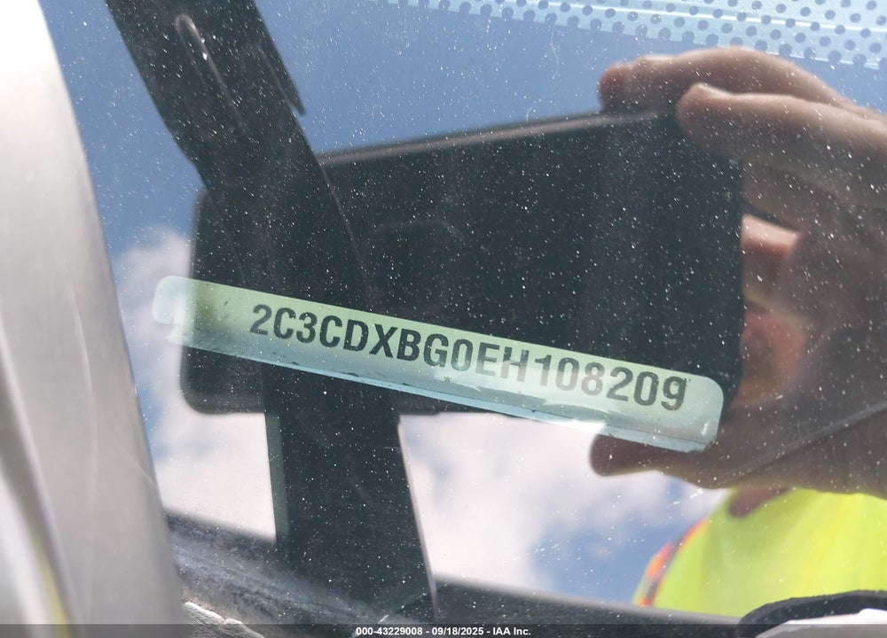 2014 DODGE CHARGER VIN: 2C3CDXBG0EH108209