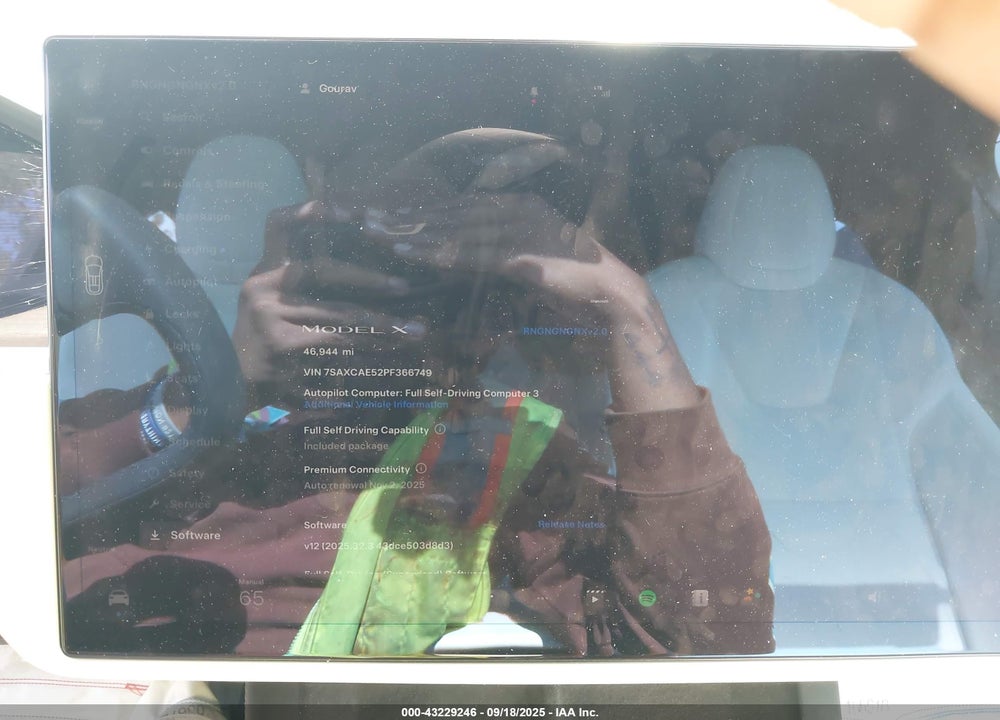 2023 TESLA MODEL X VIN: 7SAXCAE52PF366749