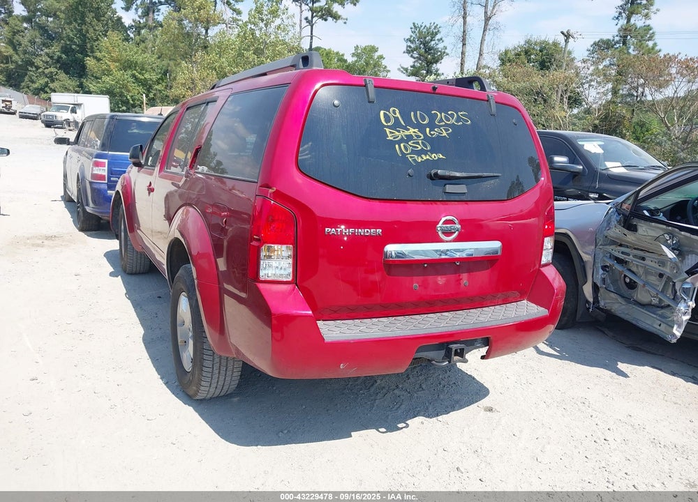2009 NISSAN PATHFINDER VIN: 5N1AR18U99C615189