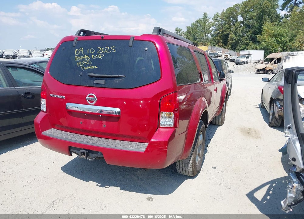 2009 NISSAN PATHFINDER VIN: 5N1AR18U99C615189