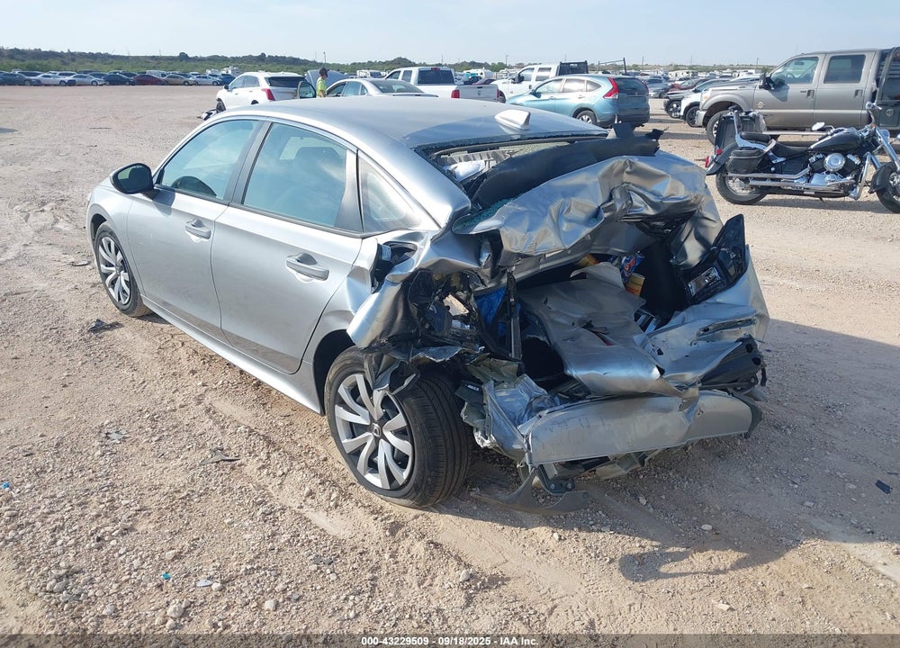 2025 HONDA CIVIC VIN: 2HGFE2F23SH599864