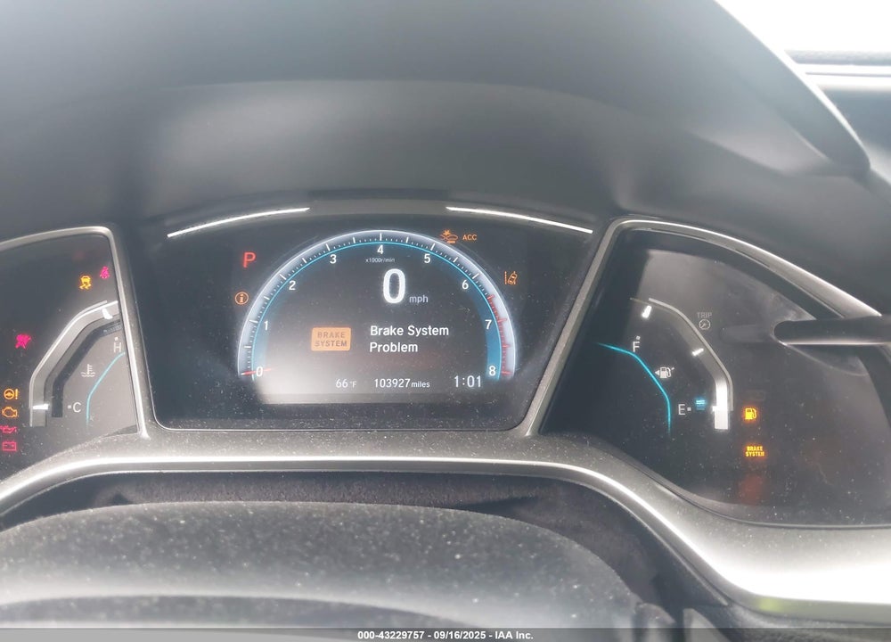 2020 HONDA CIVIC VIN: 19XFC1F3XLE004352