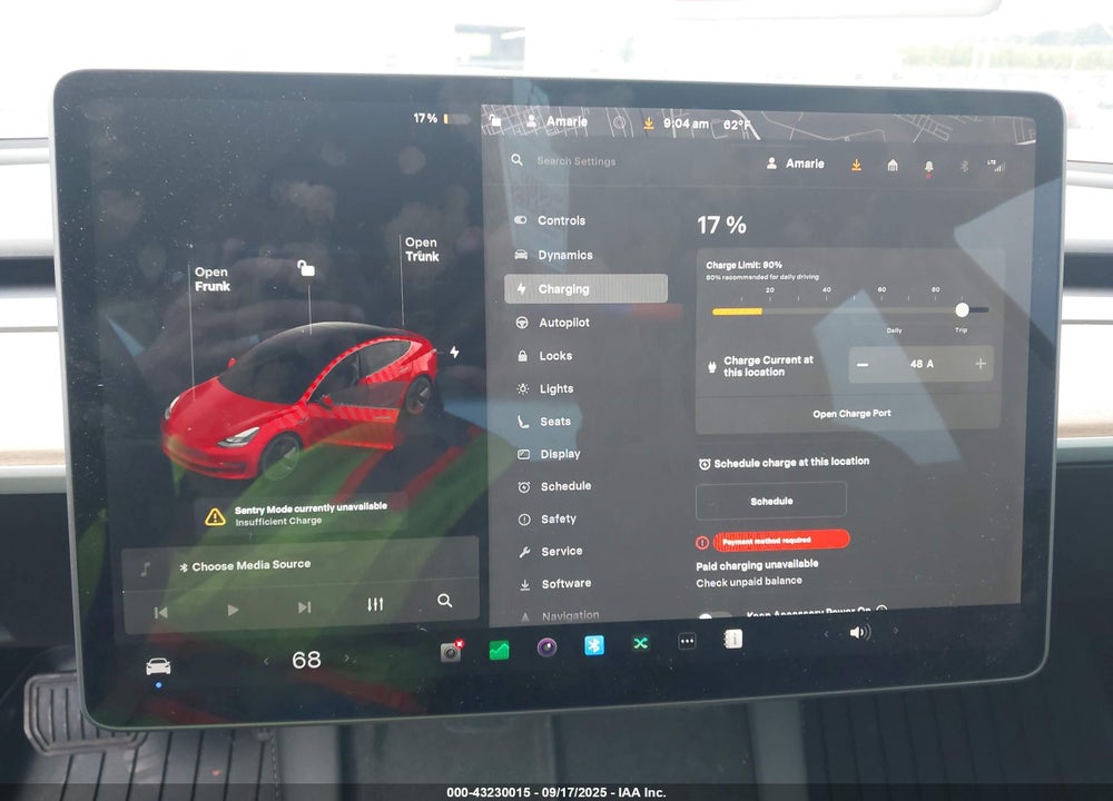 2021 TESLA MODEL 3 VIN: 5YJ3E1EB4MF015011