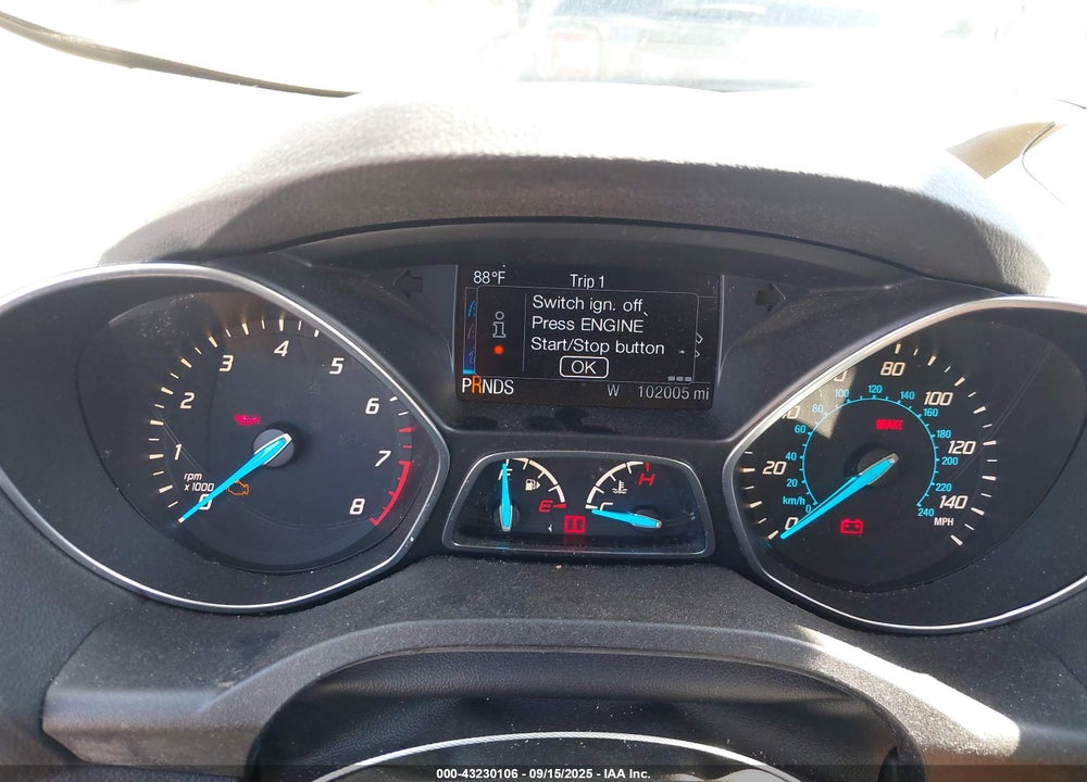2014 FORD ESCAPE VIN: 1FMCU9JX7EUB96936