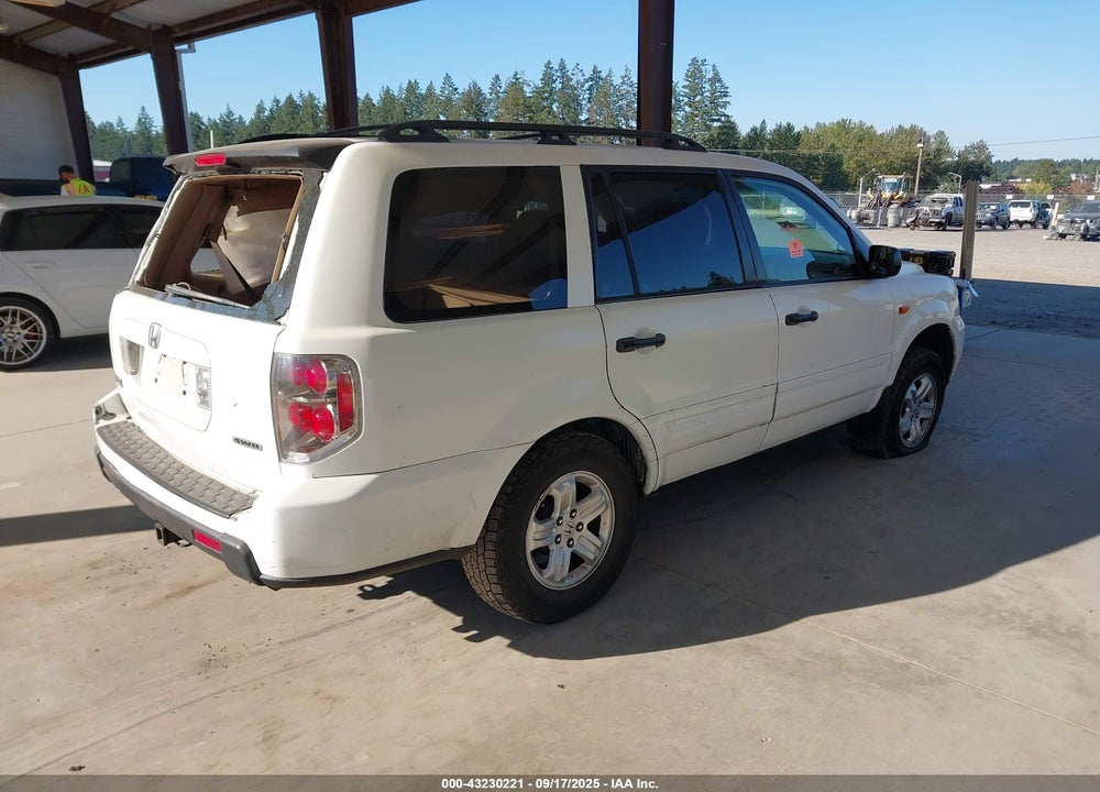 2007 HONDA PILOT LX VIN: 2HKYF18187H532808