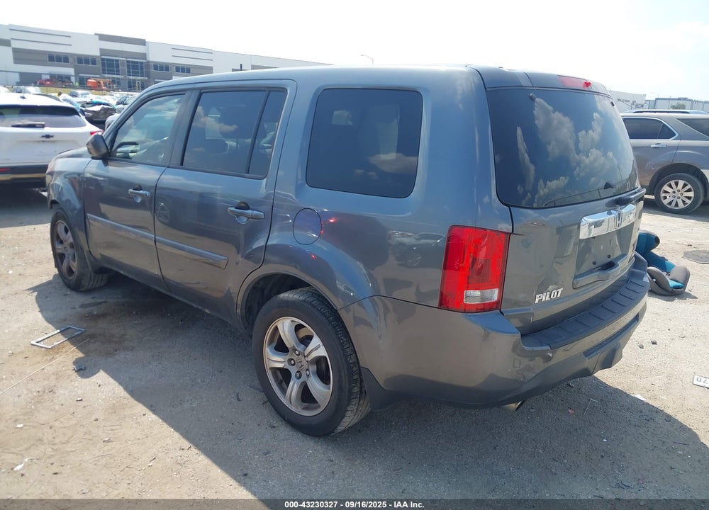 2013 HONDA PILOT EX-L VIN: 5FNYF3H5XDB028186