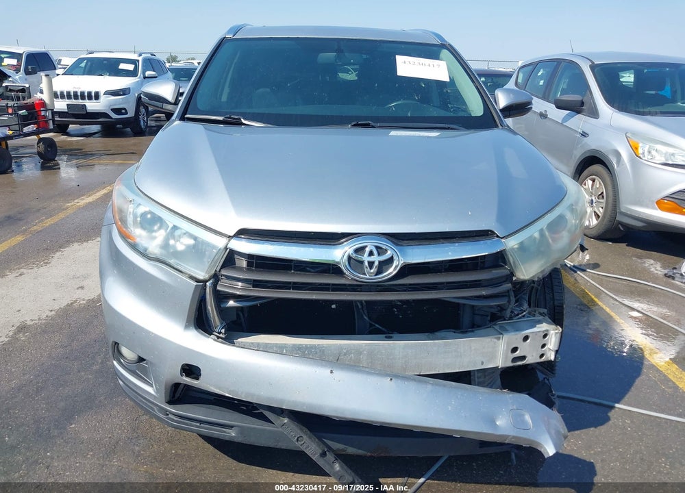 2016 TOYOTA HIGHLANDER XLE V6 VIN: 5TDKKRFH2GS159517