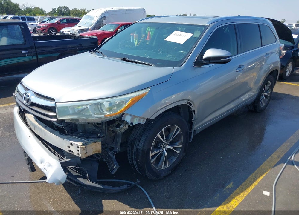 2016 TOYOTA HIGHLANDER XLE V6 VIN: 5TDKKRFH2GS159517