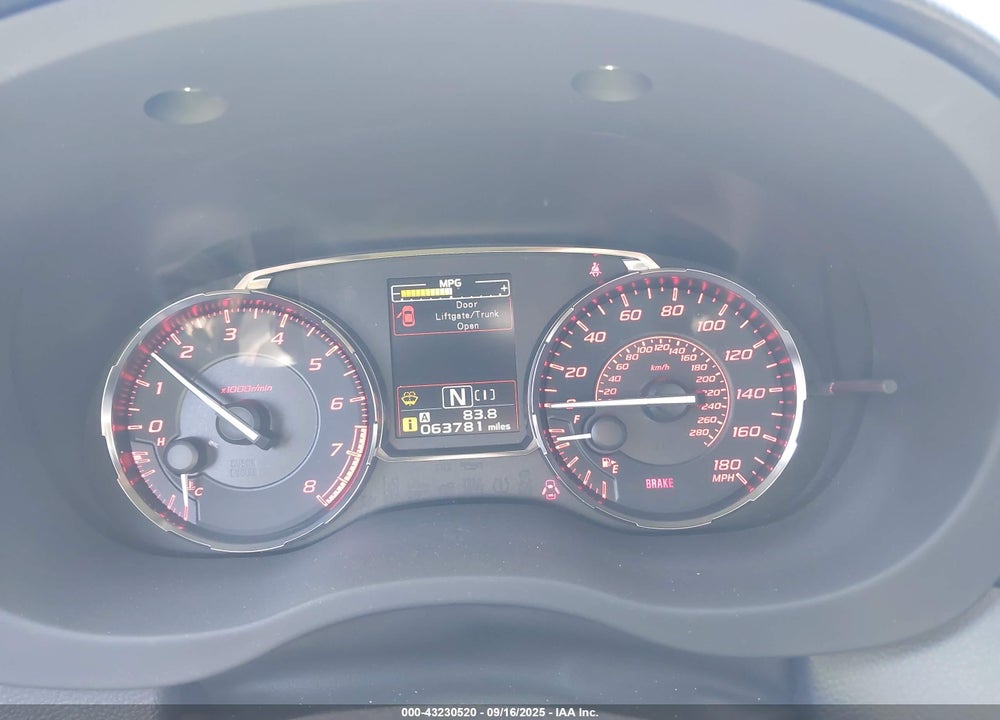 2015 SUBARU WRX VIN: JF1VA1G69F8818782