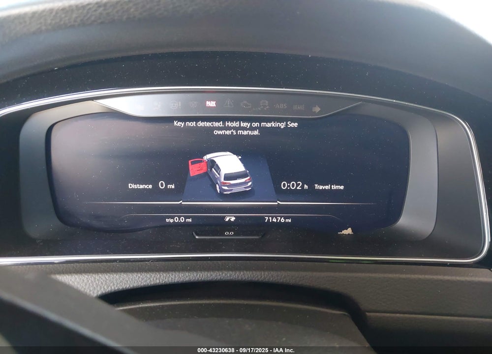 2018 VOLKSWAGEN GOLF R VIN: WVWVF7AU0JW199497