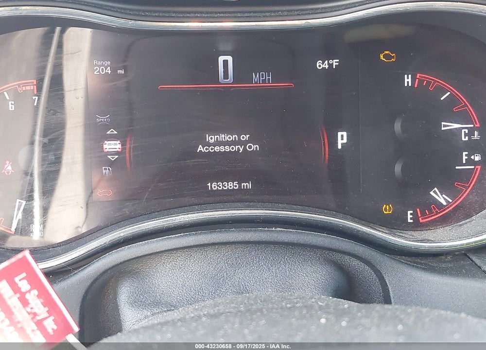 2016 DODGE DURANGO VIN: 1C4RDJAG7GC363269