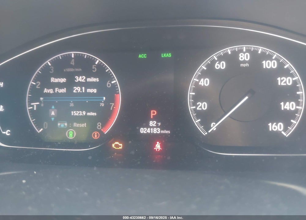 2019 HONDA ACCORD VIN: 1HGCV1F42KA160202