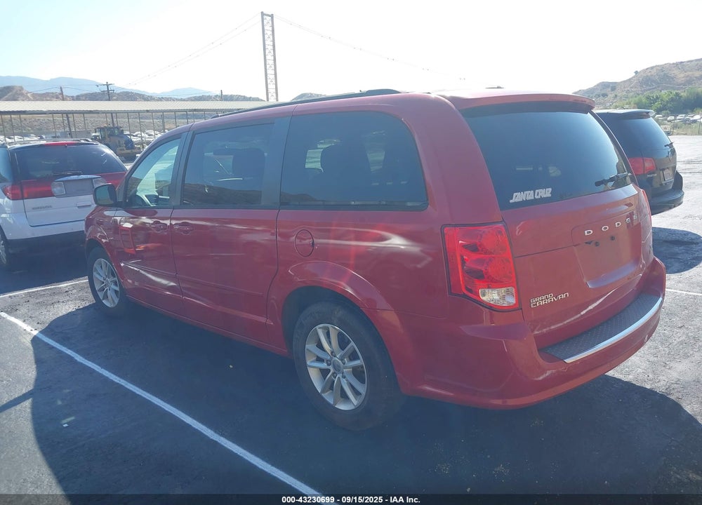 2015 DODGE GRAND CARAVAN SXT VIN: 2C4RDGCG6FR631783