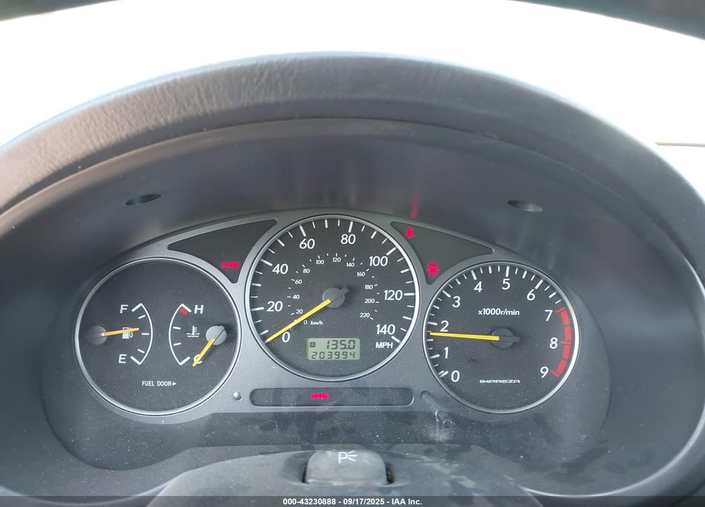 2003 SUBARU IMPREZA WRX VIN: JF1GG29613G800367