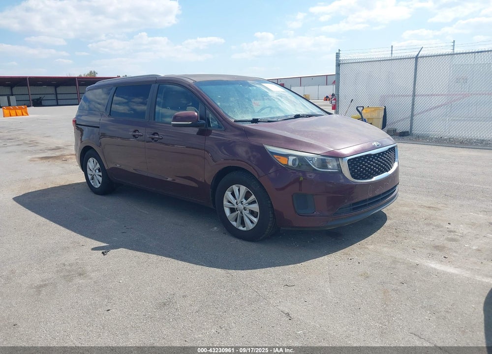 2015 KIA SEDONA LX VIN: KNDMB5C1XF6033137