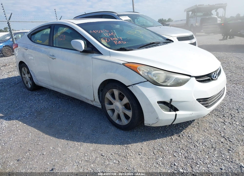 2012 HYUNDAI ELANTRA LIMITED VIN: 5NPDH4AE3CH081899