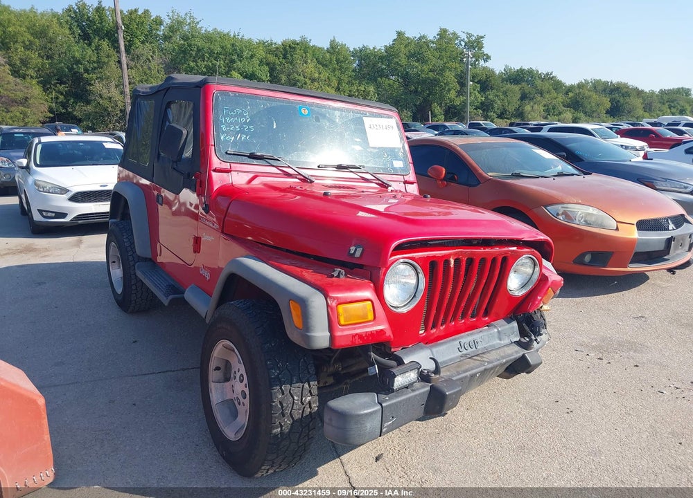 2002 JEEP WRANGLER SPORT VIN: 1J4FA49S82P774553